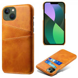 iPhone 15 Plus Cover med to Kortlommer Lysebrun
