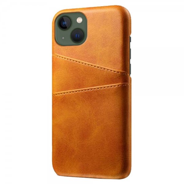 iPhone 15 Plus Cover med to Kortlommer Lysebrun