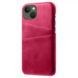 iPhone 15 Plus Cover med to Kortlommer Magenta