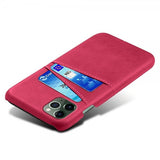 iPhone 15 Plus Cover med to Kortlommer Magenta