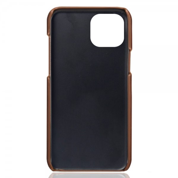 iPhone 15 Plus Cover med to Kortlommer Mørkebrun