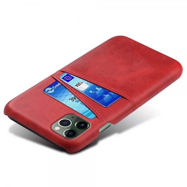 iPhone 15 Plus Cover med to Kortlommer Rød