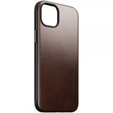 Nomad iPhone 15 Plus Cover Modern Leather Case Horween Rustic Brown