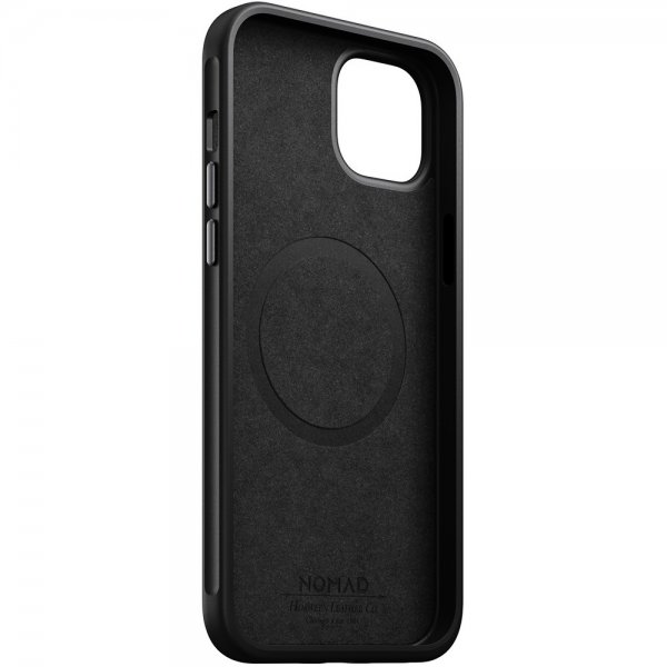 Nomad iPhone 15 Plus Cover Modern Leather Case Horween Rustic Brown