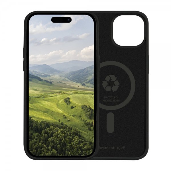 dbramante1928 iPhone 15 Plus Cover Monaco MagSafe Night Black