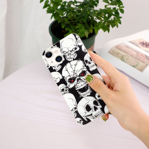 iPhone 15 Plus Cover Motiv Dødningehoveder