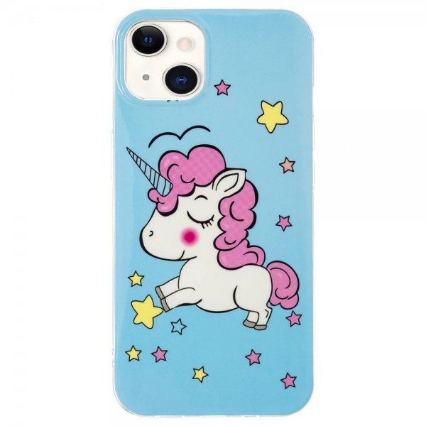 iPhone 15 Plus Cover Motiv Enhjørning