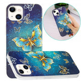 iPhone 15 Plus Cover Motiv Glittersommerfugle