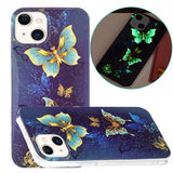 iPhone 15 Plus Cover Motiv Gyldne Sommerfugle