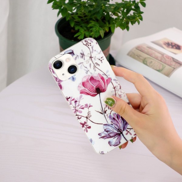 iPhone 15 Plus Cover Motiv Lotus