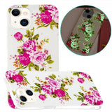 iPhone 15 Plus Cover Motiv Roser Hvid