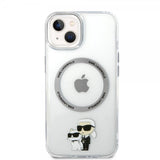 Karl Lagerfeld iPhone 15 Plus Cover NFT Karl & Choupette Transparent