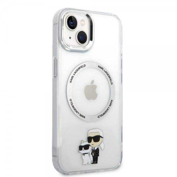 Karl Lagerfeld iPhone 15 Plus Cover NFT Karl & Choupette Transparent