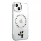 Karl Lagerfeld iPhone 15 Plus Cover NFT Karl & Choupette Transparent