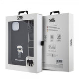 Karl Lagerfeld iPhone 15 Plus Cover Saffiano Crossbody Sort