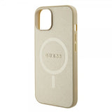 Guess iPhone 15 Plus Cover Saffiano MagSafe Beige