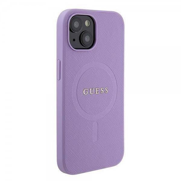 Guess iPhone 15 Plus Cover Saffiano MagSafe Lilla