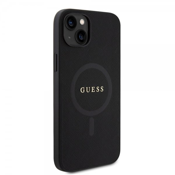 Guess iPhone 15 Plus Cover Saffiano MagSafe Sort