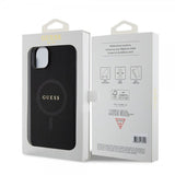 Guess iPhone 15 Plus Cover Saffiano MagSafe Sort
