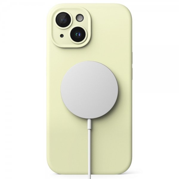 Ringke iPhone 15 Plus Cover Silicone Magnetic Sunny Lime