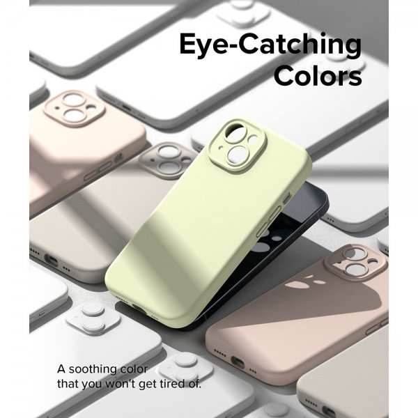 Ringke iPhone 15 Plus Cover Silicone Magnetic Sunny Lime