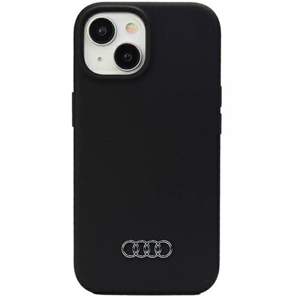 Audi iPhone 15 Plus Cover Silikone Sort
