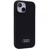 Audi iPhone 15 Plus Cover Silikone Sort