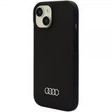 Audi iPhone 15 Plus Cover Silikone Sort