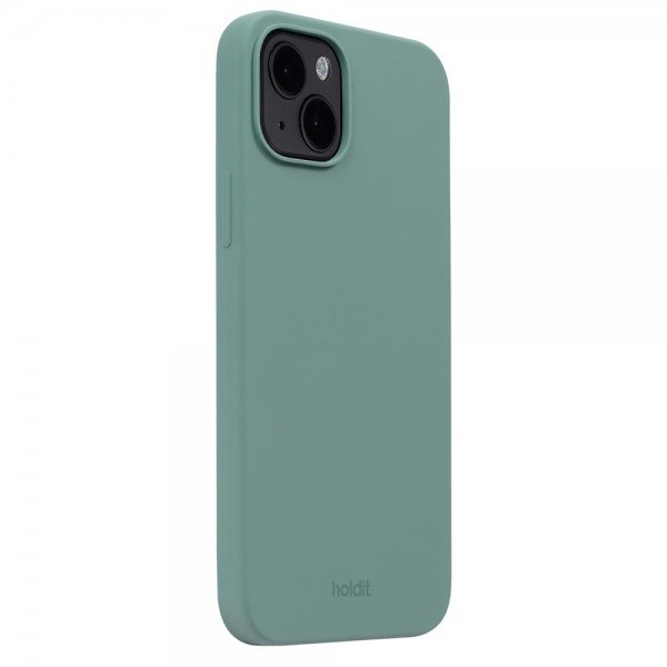 Holdit iPhone 15 Plus Cover Silikone Moss Green