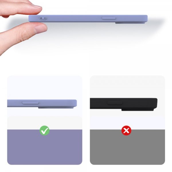 X-Level iPhone 15 Plus Cover Silikone tekstur Lilla