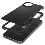 Spigen iPhone 15 Plus Cover Thin Fit Sort