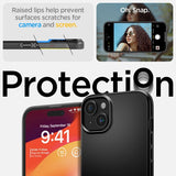 Spigen iPhone 15 Plus Cover Thin Fit Sort