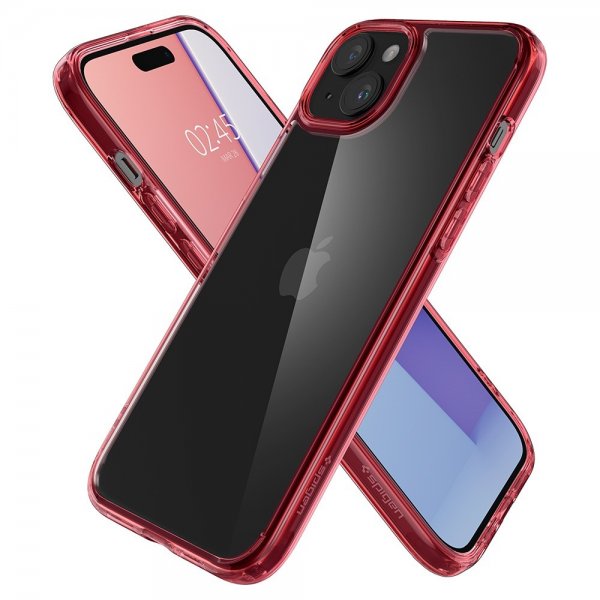Spigen iPhone 15 Plus Cover Ultra Hybrid Red Crystal