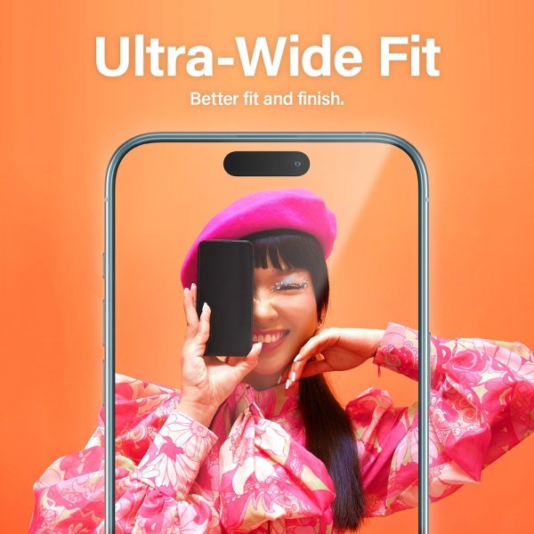 PanzerGlass iPhone 15 Plus Skærmbeskytter Ultra-Wide Fit EasyAligner
