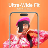 PanzerGlass iPhone 15 Plus Skærmbeskytter Ultra-Wide Fit EasyAligner