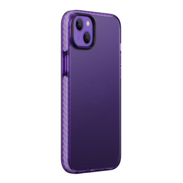 iPhone 15 Plus Cover Stødsikkert TPU Lilla