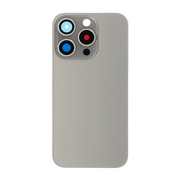 iPhone 15 Pro Bagsideglas med Magsafe Magnet - Grå