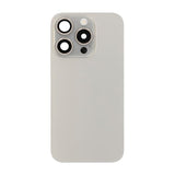 iPhone 15 Pro Bagside Glas Komplet Original Naturlig Titanium