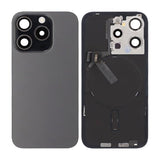 iPhone 15 Pro Bagside Glas Komplet OEM - Titansort