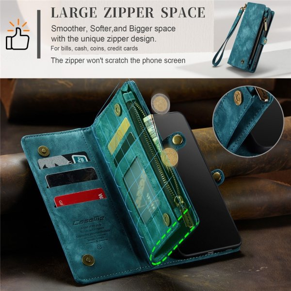 CaseMe iPhone 15 Pro Cover 008 Series Aftageligt cover Petrol