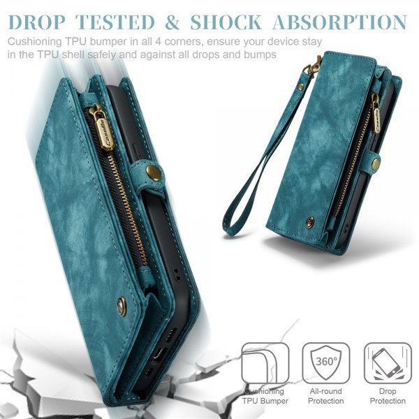 CaseMe iPhone 15 Pro Cover 008 Series Aftageligt cover Petrol