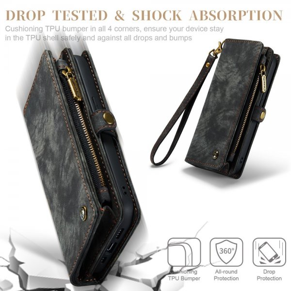 CaseMe iPhone 15 Pro Cover 008 Series Aftageligt Cover Sort
