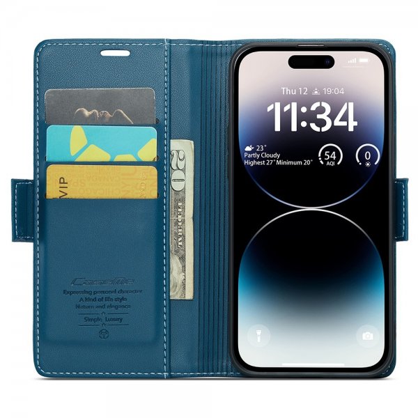 CaseMe iPhone 15 Pro Cover 023-serien Blå