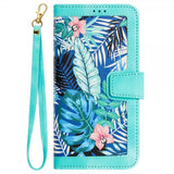 iPhone 15 Pro Cover Blomstermønster Grøn