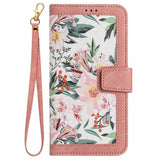iPhone 15 Pro Cover Blomstermønster Rosa
