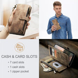 CaseMe iPhone 15 Pro Cover C30-serien Brun
