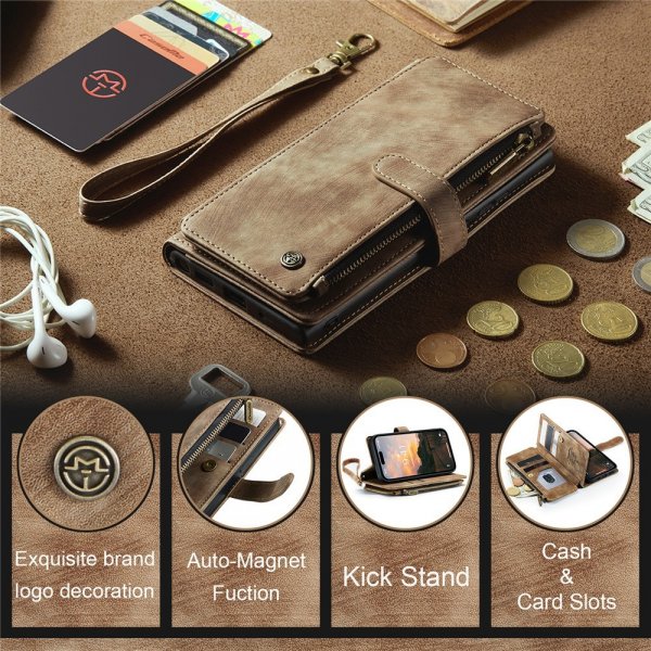 CaseMe iPhone 15 Pro Cover C30-serien Brun