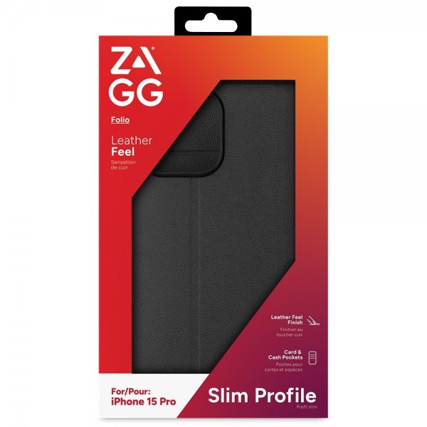 ZAGG iPhone 15 Pro Folio Cover Sort