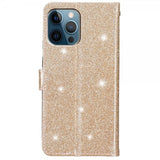 iPhone 15 Pro Cover Glitter Guld