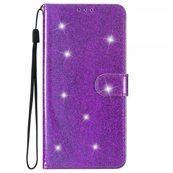 iPhone 15 Pro Cover Glitter Lilla